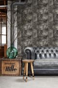 Miniatyrbillede 5 af 8: ESTAhome tapet jeansstof sort 53 cm x 10,05 m