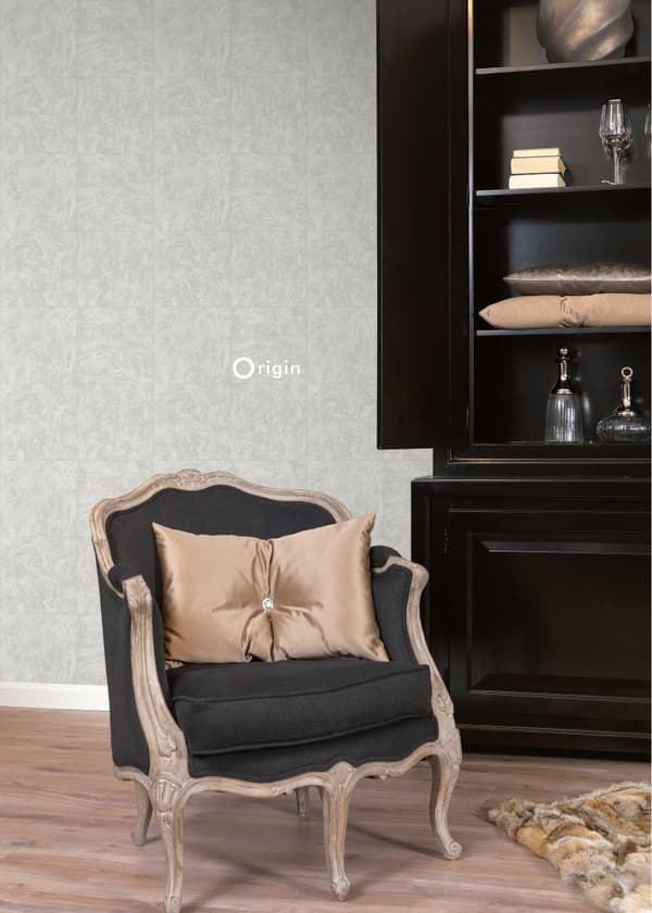 Origin Wallcoverings tapet sten mörk elfenbensvitt 53 cm x 10,05 m
