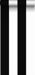 Miniatyrbillede 1 af 5: Sanders & Sanders tapet brede striber sort og hvidt - 935221 - 53 cm x 10,05 m