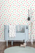 Miniatyrbillede 2 af 5: ESTAhome tapet alfabet turkis og lyserødt 53 cm x 10,05 m