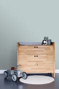 Miniatyrbillede 2 af 7: ESTAhome tapet ensfarvet linnedstruktur gråblåt 0,53 x 10,05 m