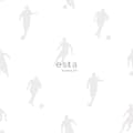 Miniatyrbild 7 av 8: ESTAhome tapet fotbollsspelare silver på vitt 53 cm x 10,05 m