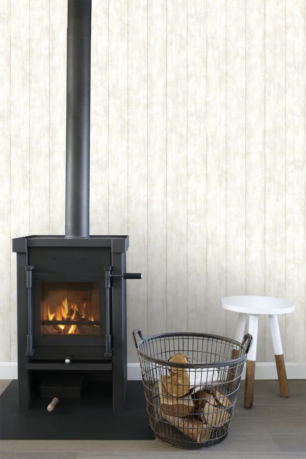 ESTAhome tapet træstumper hvidt 53 cm x 10,05 m