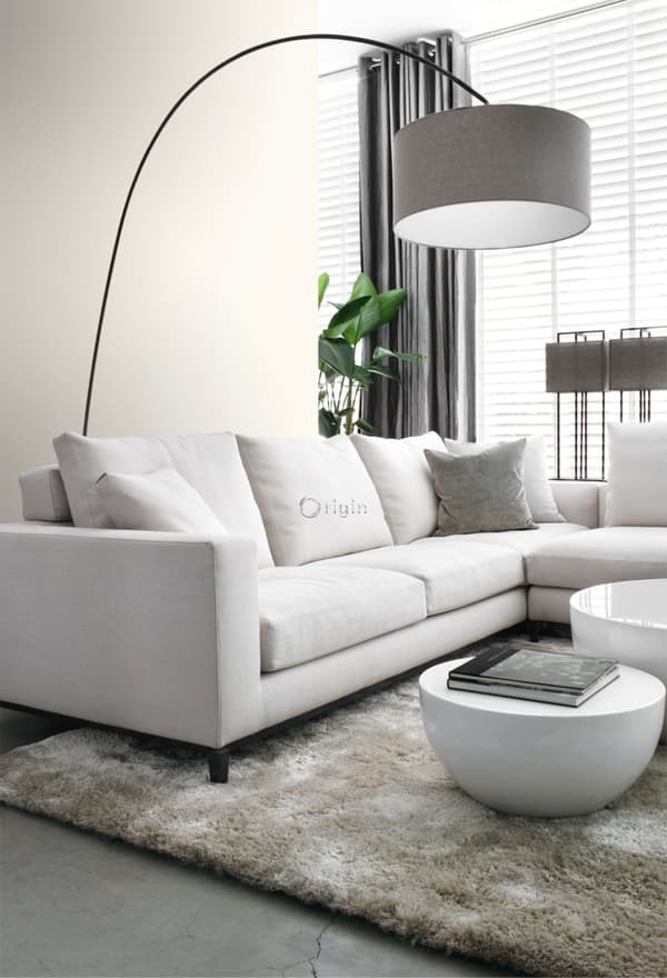 Origin Wallcoverings tapet enfärgad lergrått 53 cm x 10,05 m
