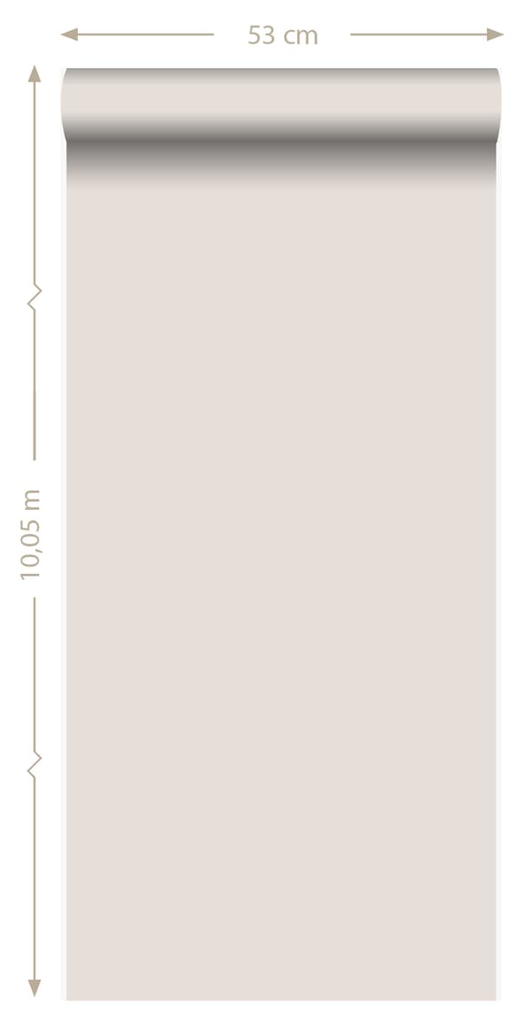 Origin Wallcoverings tapet enfärgad lergrått 53 cm x 10,05 m