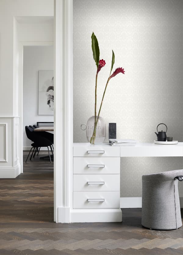 Origin Wallcoverings tapet ornament vitt 53 cm x 10,05 m