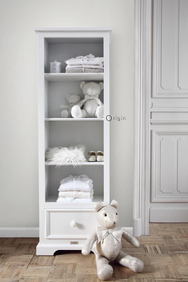 Origin Wallcoverings tapet grafiska trianglar glänsande vitt 0,53 x 10,05 m
