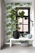 Miniatyrbillede 7 af 8: ESTAhome tapet malede tropiske jungleblade gråligt olivengrønt - 138888 - 53 cm x 10,05 m