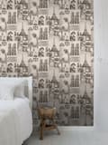 Miniatyrbillede 4 af 8: ESTAhome tapet Paris sepiabrunt 53 cm x 10,05 m