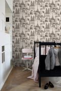 Miniatyrbillede 2 af 8: ESTAhome tapet Paris sepiabrunt 53 cm x 10,05 m
