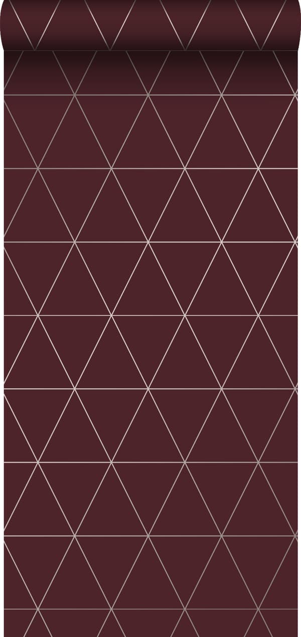 Origin Wallcoverings tapet grafiska trianglar rött 0,53 x 10,05 m