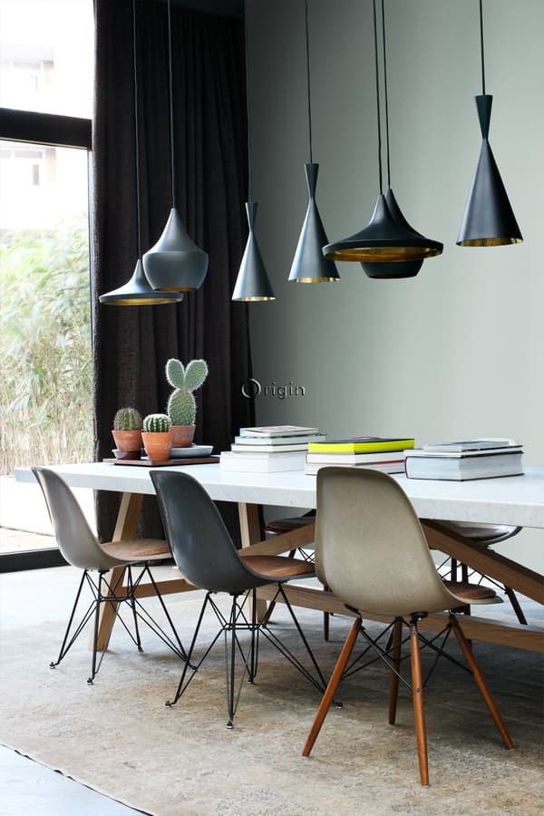 Origin Wallcoverings tapet hammerslået metal lagunegrønt 53 cm x 10,05 m