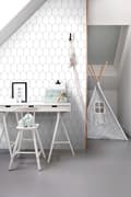 Miniatyrbild 3 av 8: ESTAhome tapet art deco vitt och svart 0,53 x 10,05 m