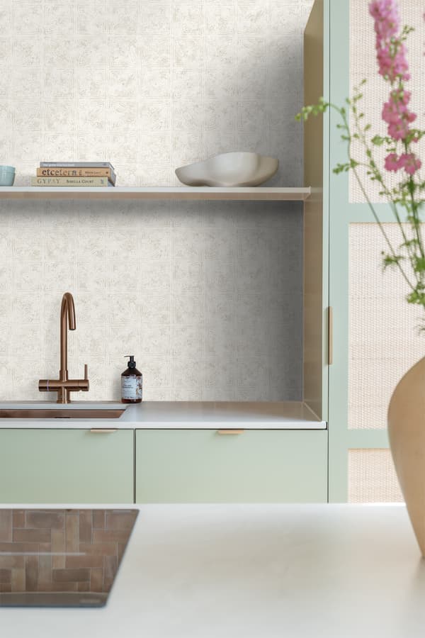 ESTAhome tapet flisemotiv beige 53 cm x 10,05 m