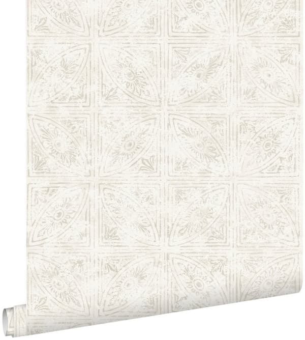 ESTAhome tapet flisemotiv beige 53 cm x 10,05 m