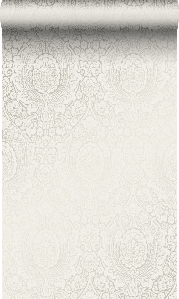 Origin Wallcoverings tapet ornament glänsande beige 53 cm x 10,05 m