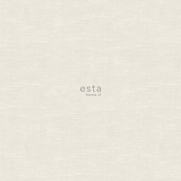 ESTAhome tapet enfärgad med linnetextilstruktur ljust krämfärgat 53 cm x 10,05 m