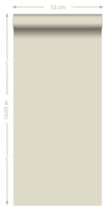 Miniatyrbillede 8 af 8: Origin Wallcoverings tapet ensfarvet lysebeige 53 cm x 10,05 m
