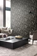 Miniatyrbillede 2 af 8: Origin Wallcoverings tapet træstumper plankemotiv sort og gråt 53 cm x 10,05 m