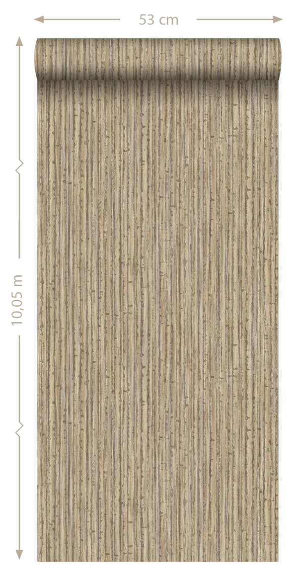 Origin Wallcoverings tapet bambus lysebrunt 53 cm x 10,05 m