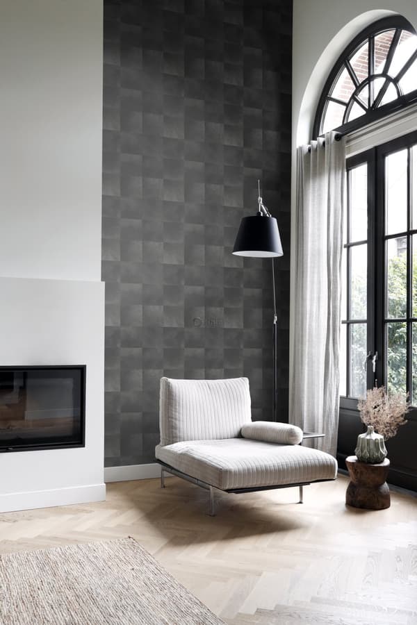 Origin Wallcoverings tapet djurmönster antracitgrått 53 cm x 10,05 m