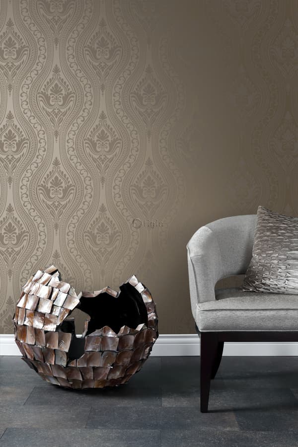 Origin Wallcoverings tapet ornament glänsande brons 53 cm x 10,05 m