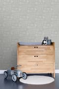 Miniatyrbild 2 av 8: ESTAhome tapet konstruktionsritningar av flygplan mullvadsgrått 53 cm x 10,05 m