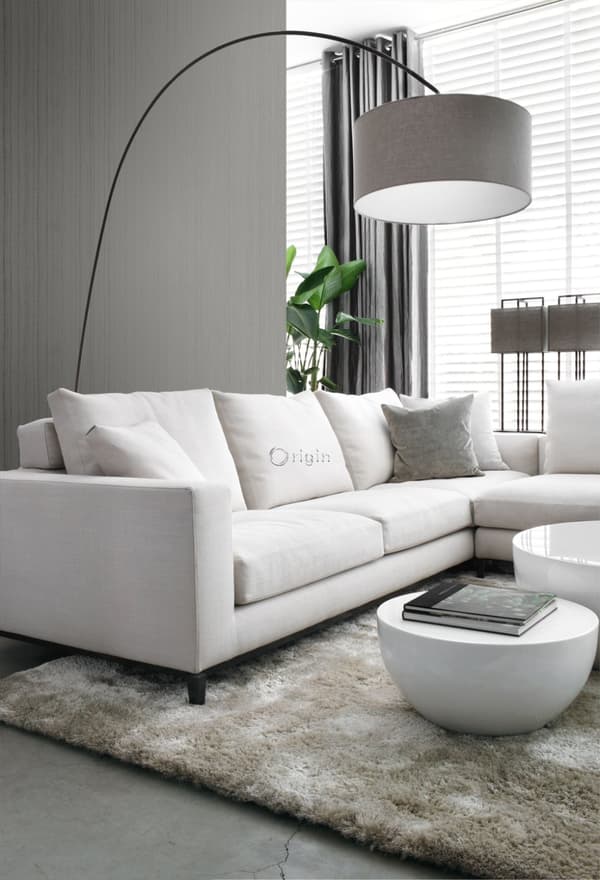 Origin Wallcoverings tapet smala oregelbundna streck med sandstruktur mullvadsgrått 53 cm x 10,05 m