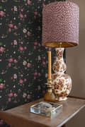 Miniatyrbild 2 av 8: Origin Wallcoverings tapet blommor svart och rosa 53 cm x 10,05 m