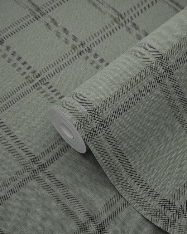 Origin Wallcoverings tapet rombemotiv gråligtgrønt 0,53 x 10,05 m