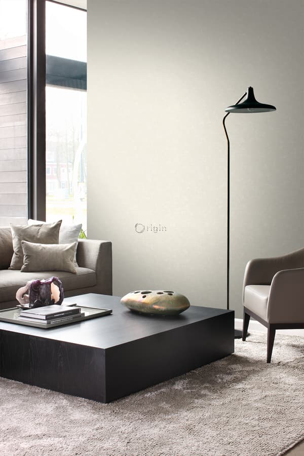 Origin Wallcoverings tapet enfärgad krämfärgat 53 cm x 10,05 m