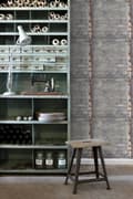 Miniatyrbillede 2 af 8: ESTAhome tapet metalplader lysegråt og rustbrunt 53 cm x 10,05 m