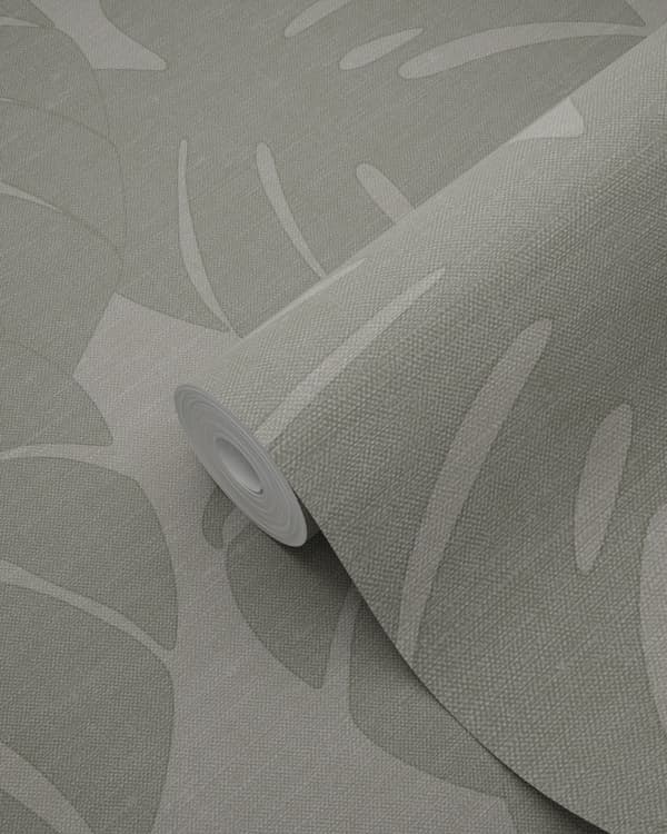 Origin Wallcoverings tapet blad med vävd struktur mörkbeige 0,53 x 10,05 m