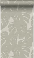 Miniatyrbild 1 av 6: Origin Wallcoverings tapet blad med vävd struktur mörkbeige 0,53 x 10,05 m