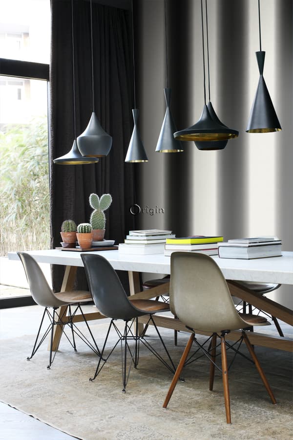 Origin Wallcoverings tapet doppfärgat motiv svart 53 cm x 10,05 m