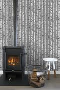 Miniatyrbild 8 av 8: ESTAhome tapet björkstammar mullvadsgrått och varm ljusgrått 53 cm x 10,05 m