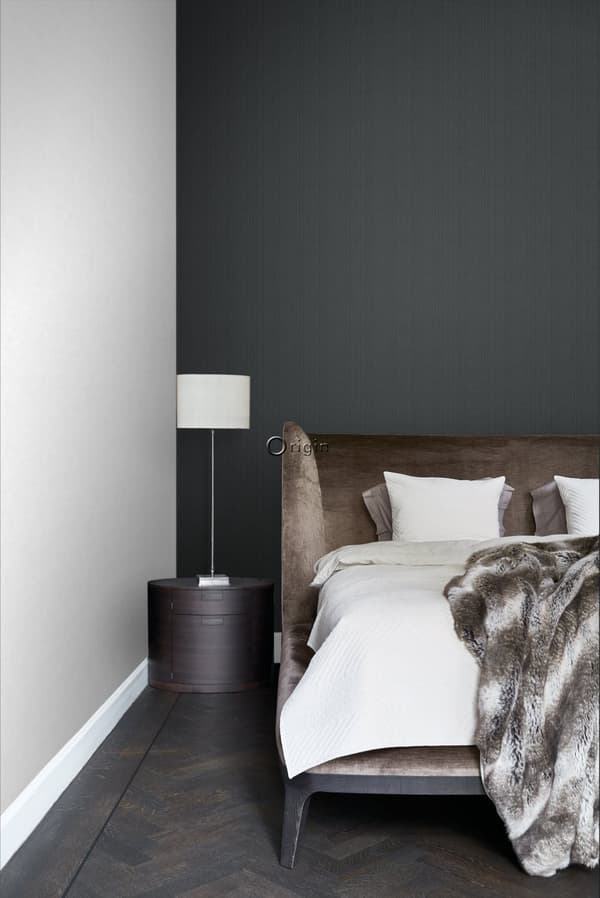 Origin Wallcoverings tapet vävd struktur mörkgrått 0,53 x 10,05 m