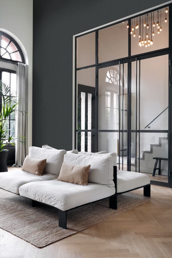 Origin Wallcoverings tapet vävd struktur mörkgrått 0,53 x 10,05 m