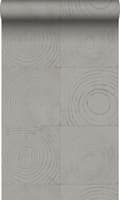 Miniatyrbild 1 av 8: Origin Wallcoverings tapet tvärsnitt trädstammar mörkgrått 53 cm x 10,05 m