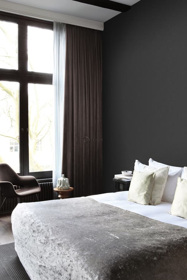 Origin Wallcoverings tapet linned sort 53 cm x 10,05 m