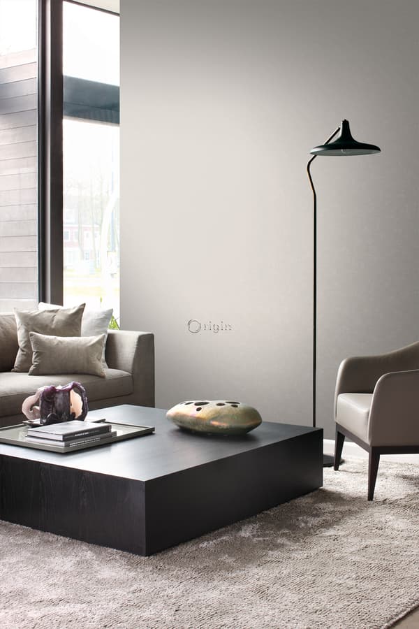 Origin Wallcoverings tapet ensfarvet varmgråt 53 cm x 10,05 m