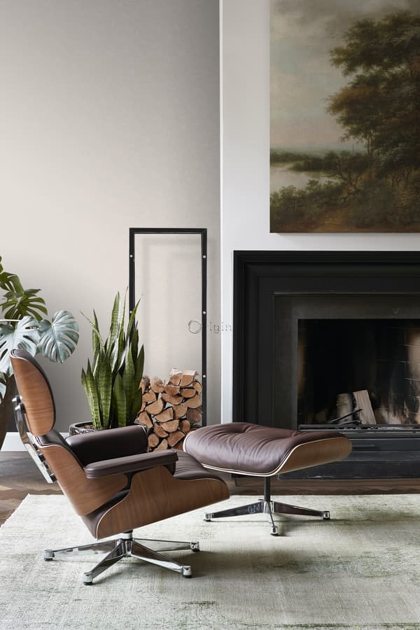 Origin Wallcoverings tapet ensfarvet varmgråt 53 cm x 10,05 m