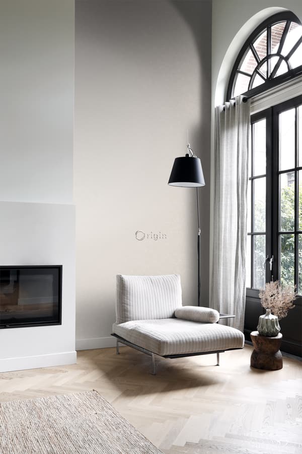 Origin Wallcoverings tapet ensfarvet varmgråt 53 cm x 10,05 m