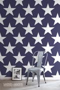 Miniatyrbild 3 av 5: Sanders & Sanders tapet stjärnor marinblått - 935256 - 53 cm x 10,05 m