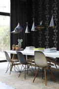 Miniatyrbillede 3 af 8: Origin Wallcoverings tapet blade sort og sølv 53 cm x 10,05 m