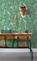 Miniatyrbild 3 av 8: ESTAhome tapet bananblad jadegrönt - 139014 - 0,53 x 10,05 m