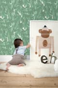 Miniatyrbild 6 av 8: ESTAhome tapet bananblad jadegrönt - 139014 - 0,53 x 10,05 m