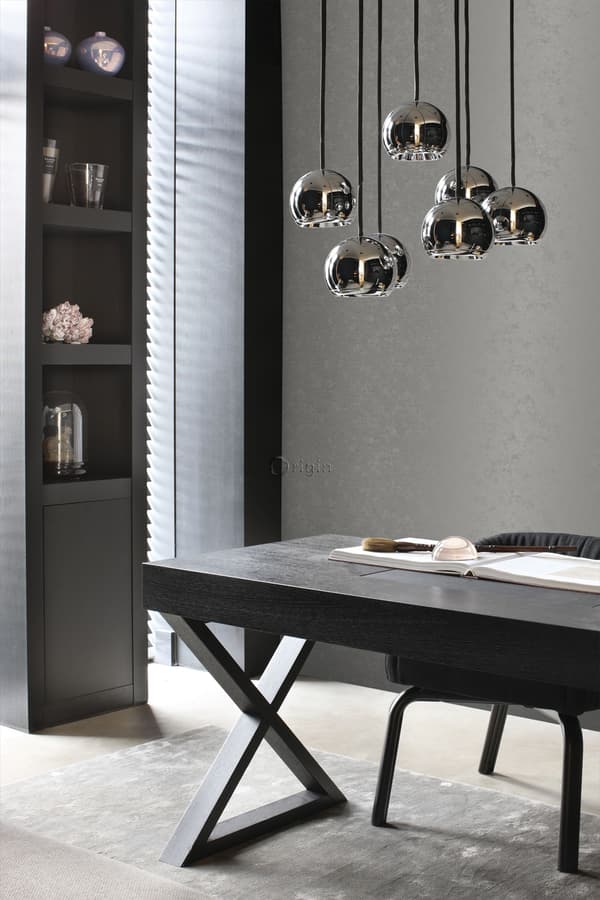 Origin Wallcoverings tapet enfärgad mörkgrått 53 cm x 10,05 m