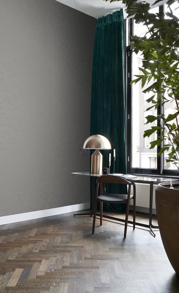 Origin Wallcoverings tapet enfärgad mörkgrått 53 cm x 10,05 m
