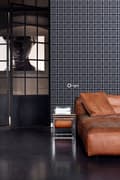 Miniatyrbild 3 av 6: Origin Wallcoverings tapet rutor mörkgrått - 347471 - 53 cm x 10,05 m